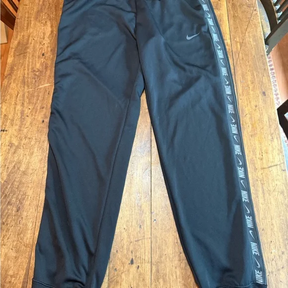 Nike Black Joggers with Logo Stripes - Picture 3 of 5